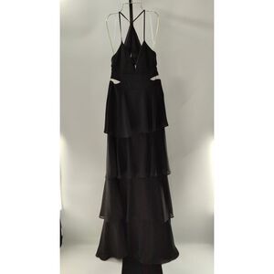 Lulu's Black Tiered Maxi Dress
